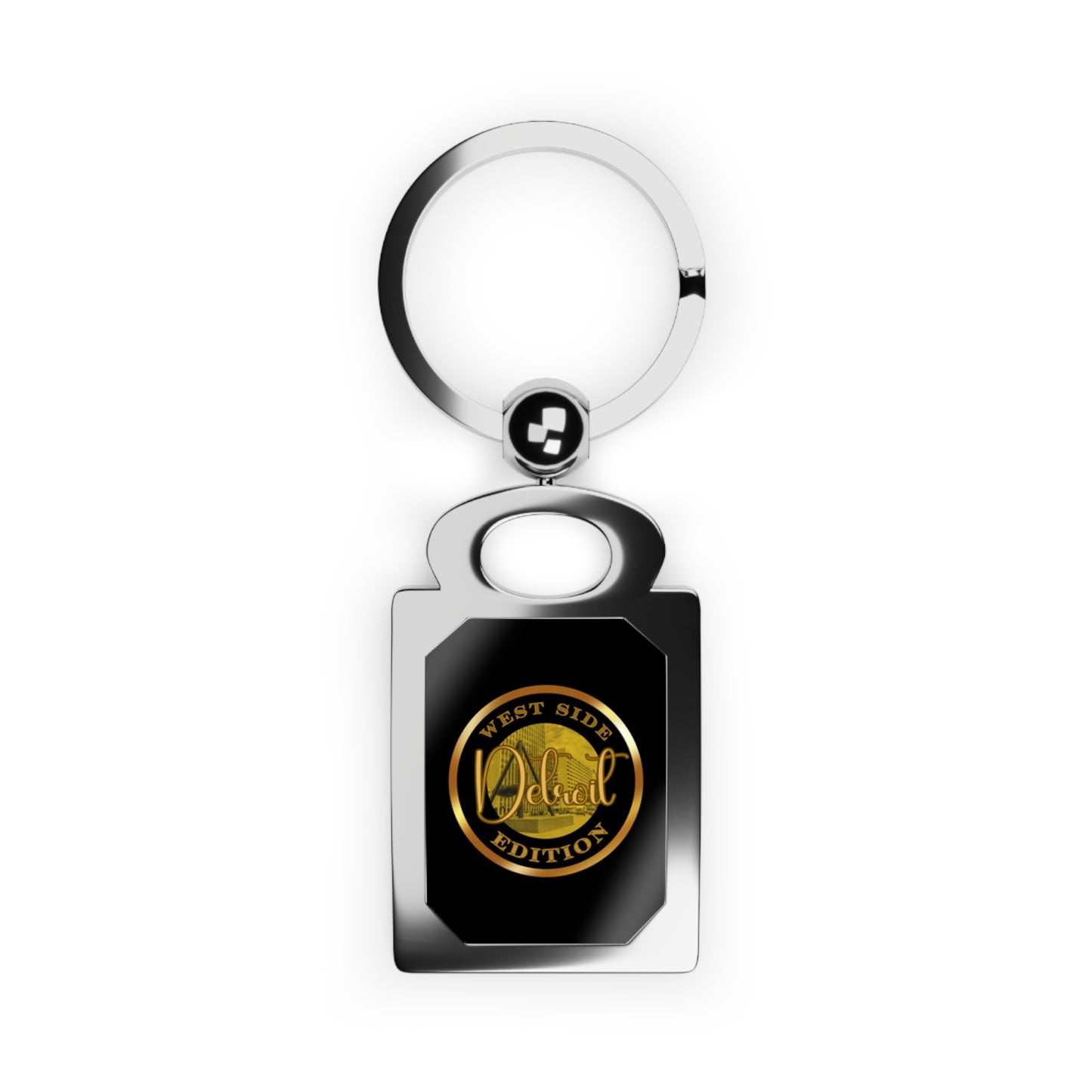 West Side Rectangle Photo Keyring