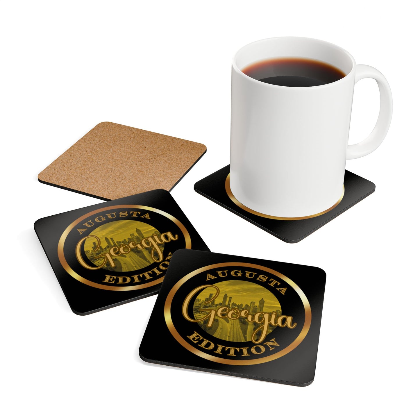 Augusta Corkwood Coaster Set