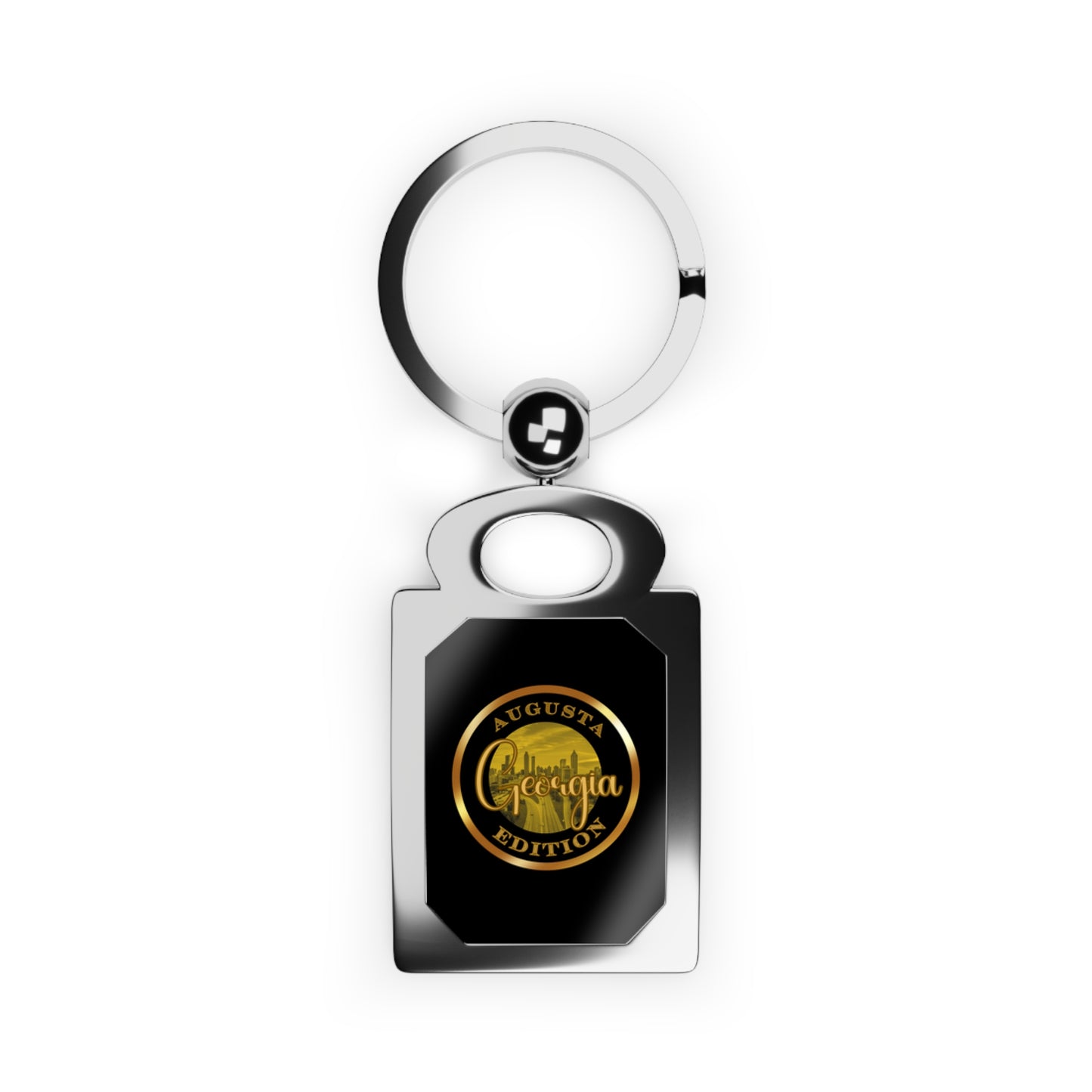 Augusta Rectangle Photo Keyring