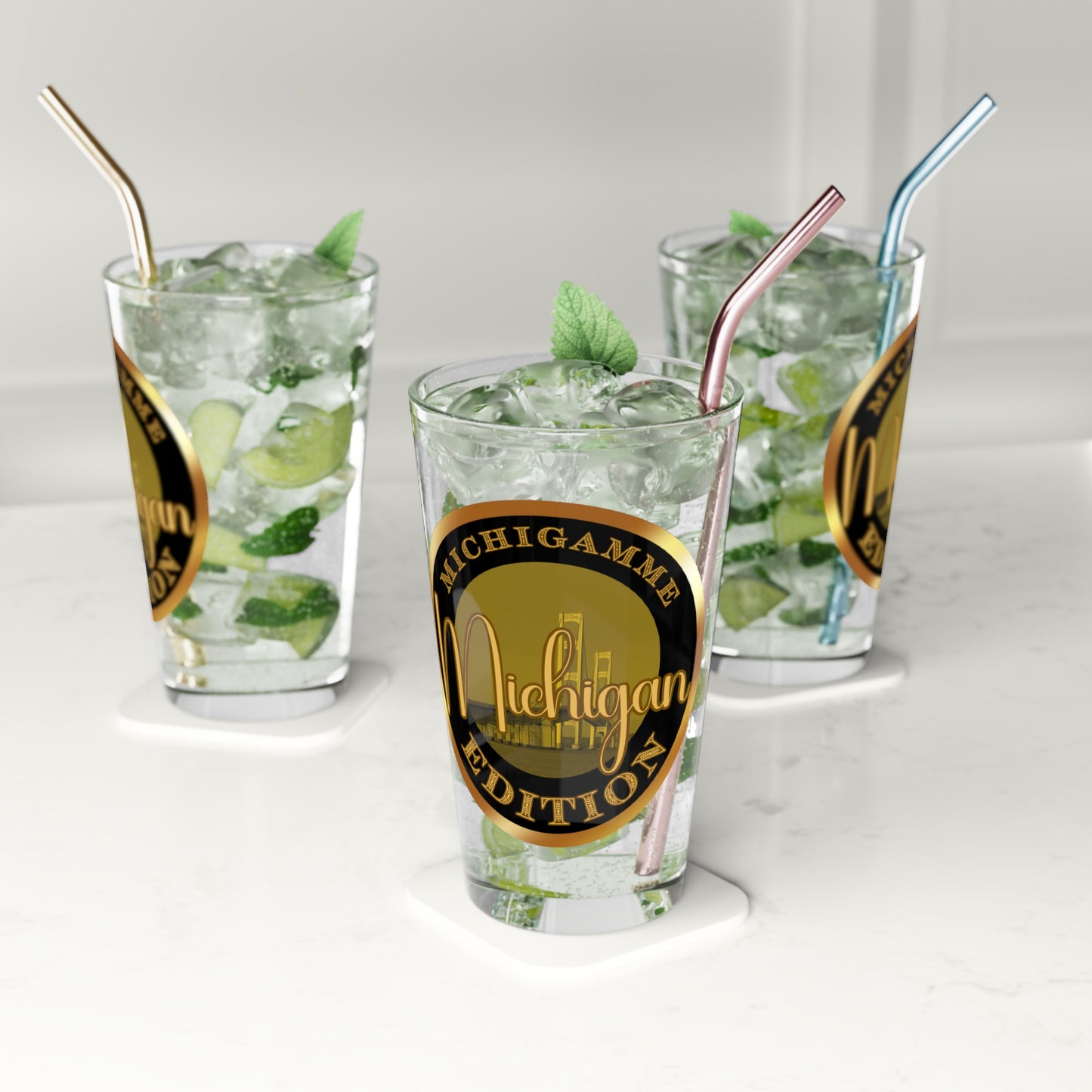 Michigamme Pint Glass, 16oz