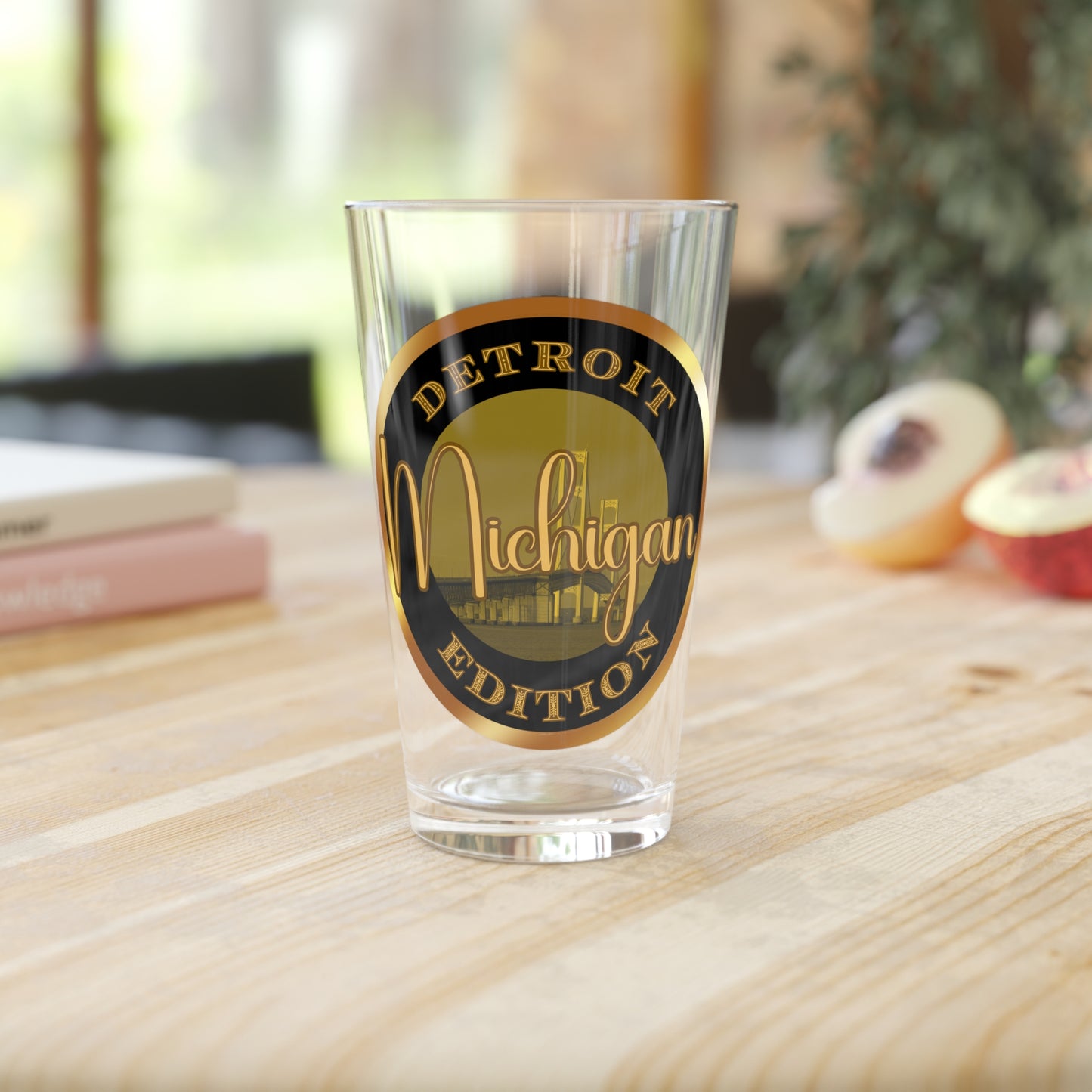 Detroit Pint Glass, 16oz