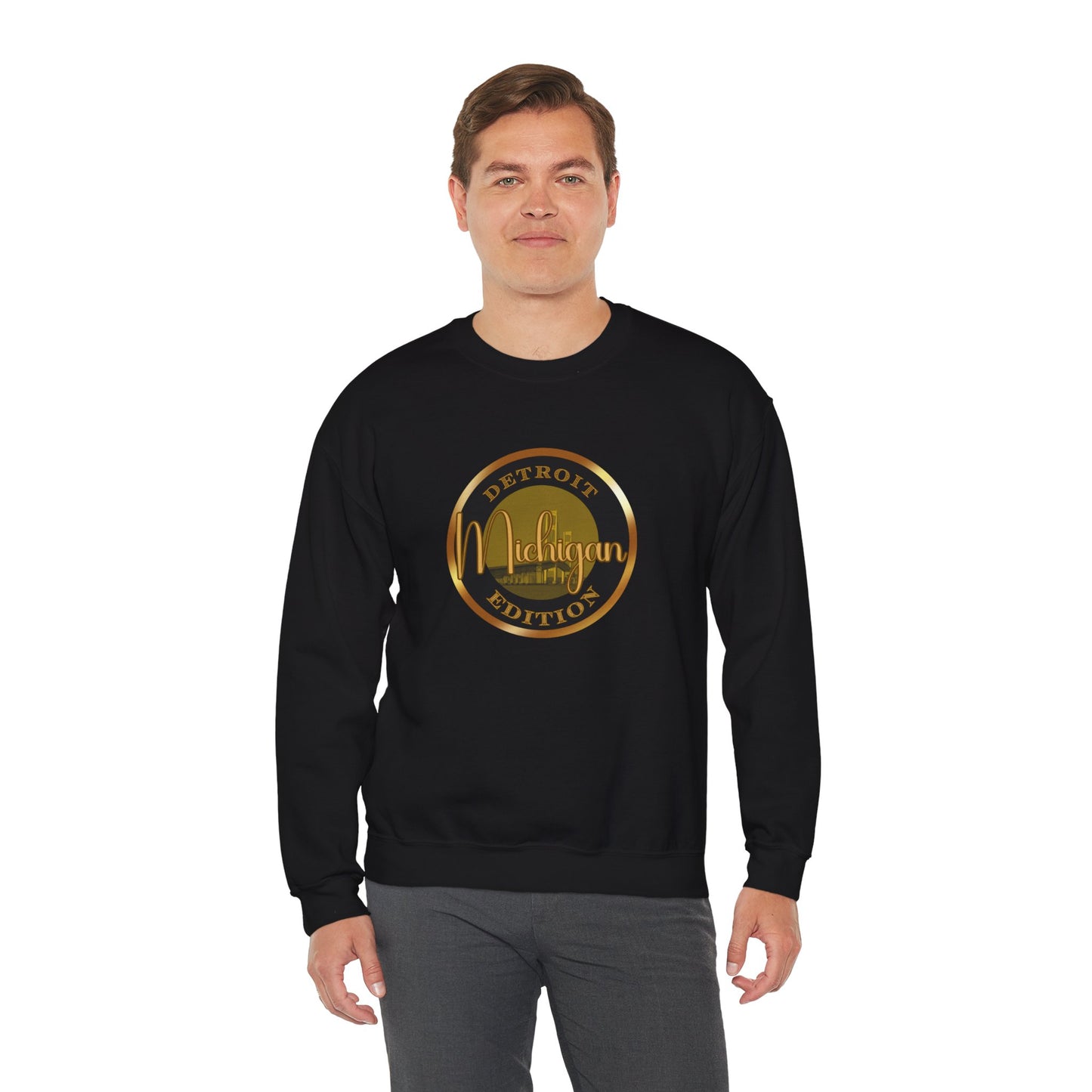 Detroit Unisex Heavy Blend™ Crewneck Sweatshirt