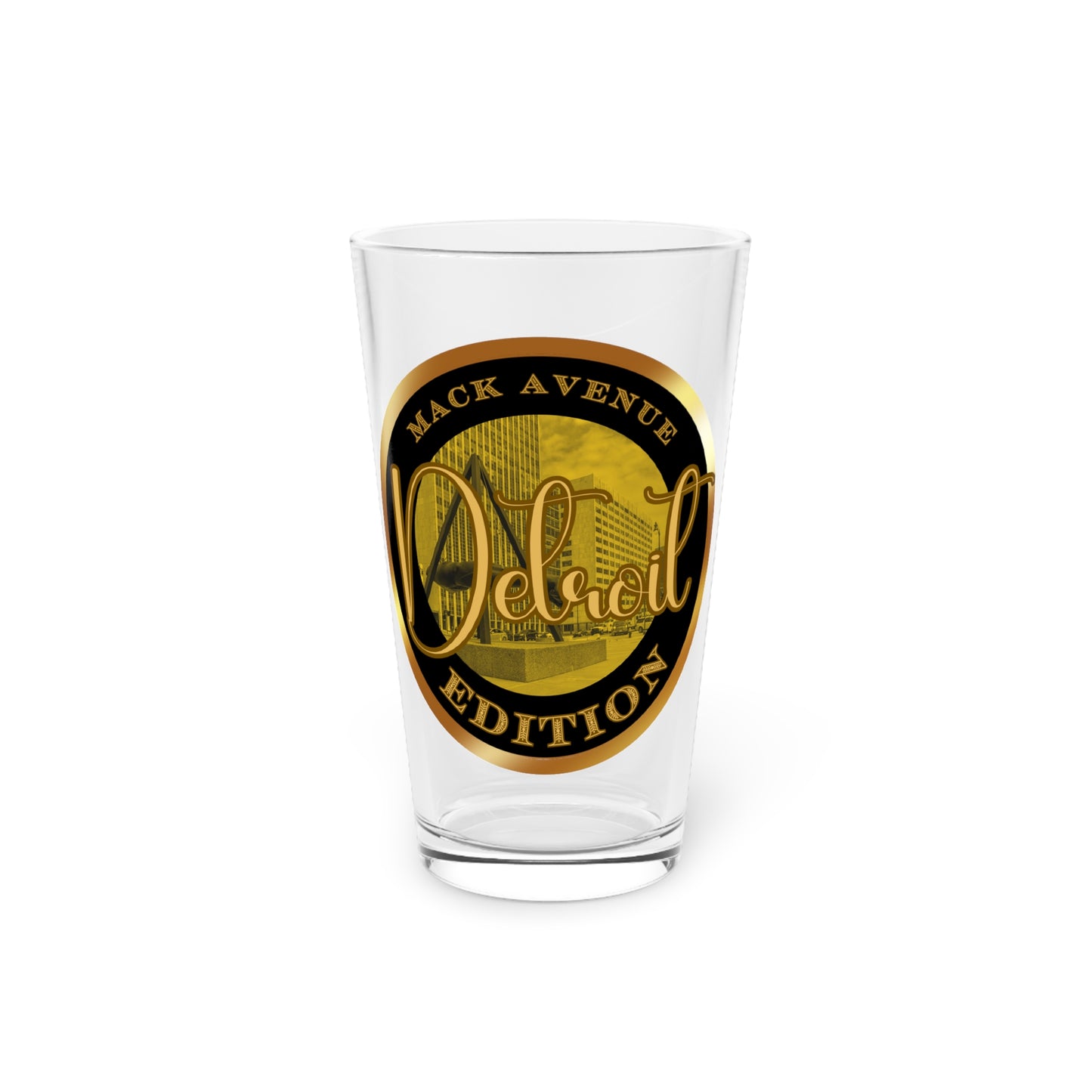 Mack Avenue Pint Glass, 16oz
