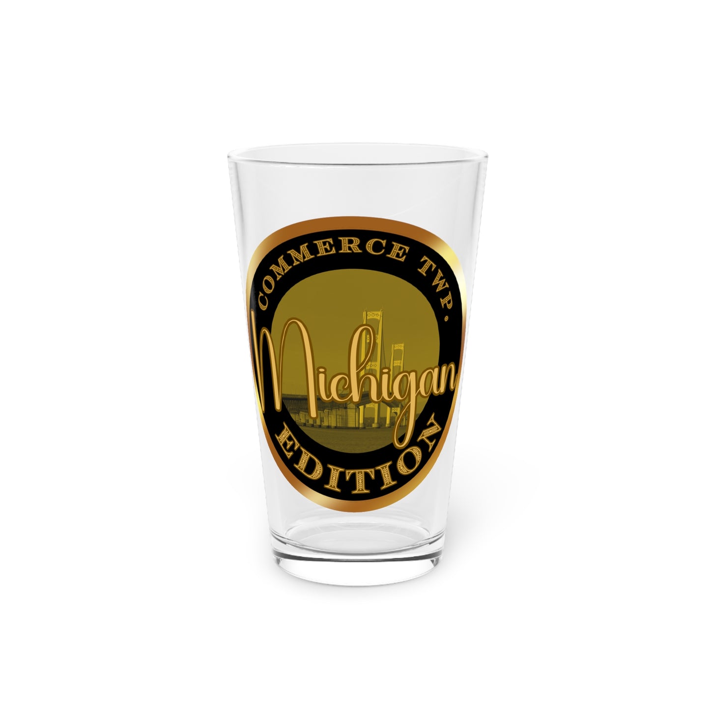 Commerce Twp. Pint Glass, 16oz