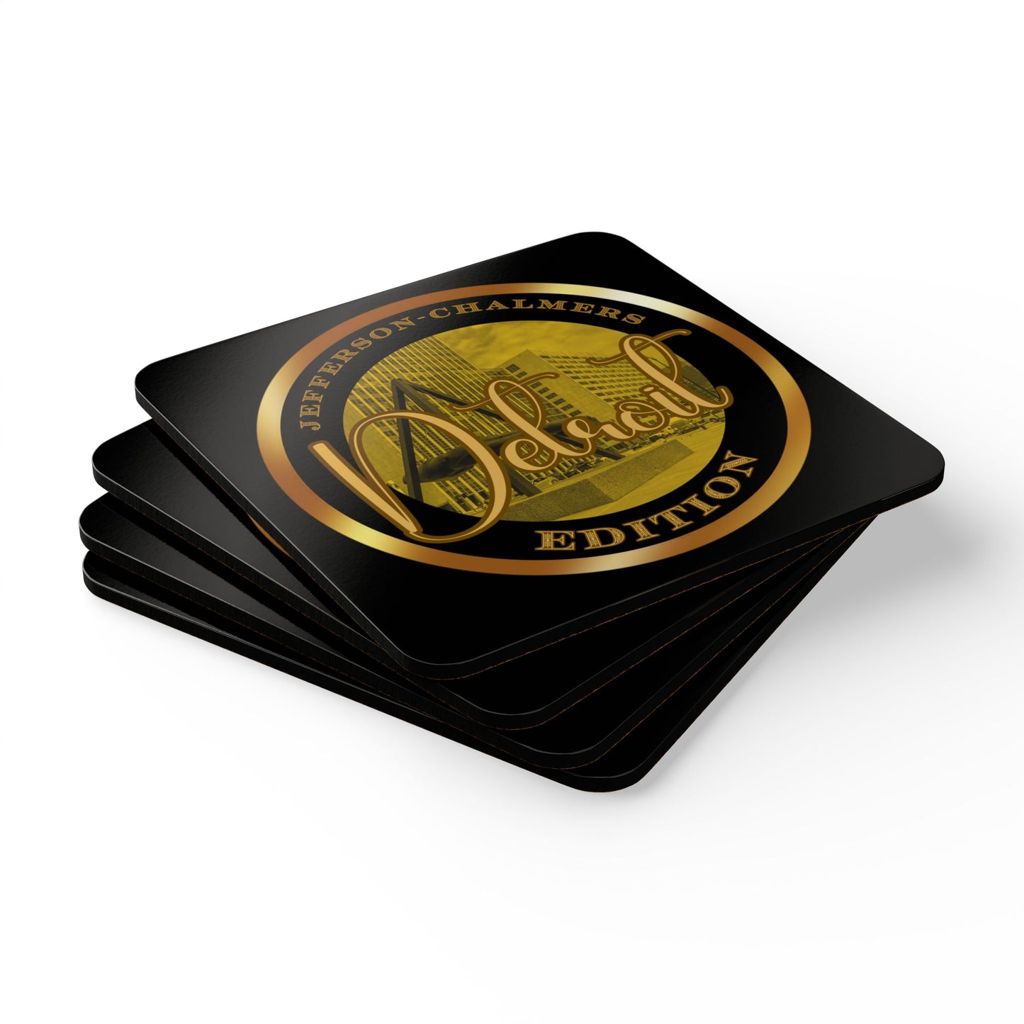 Jefferson Chalmers Corkwood Coaster Set