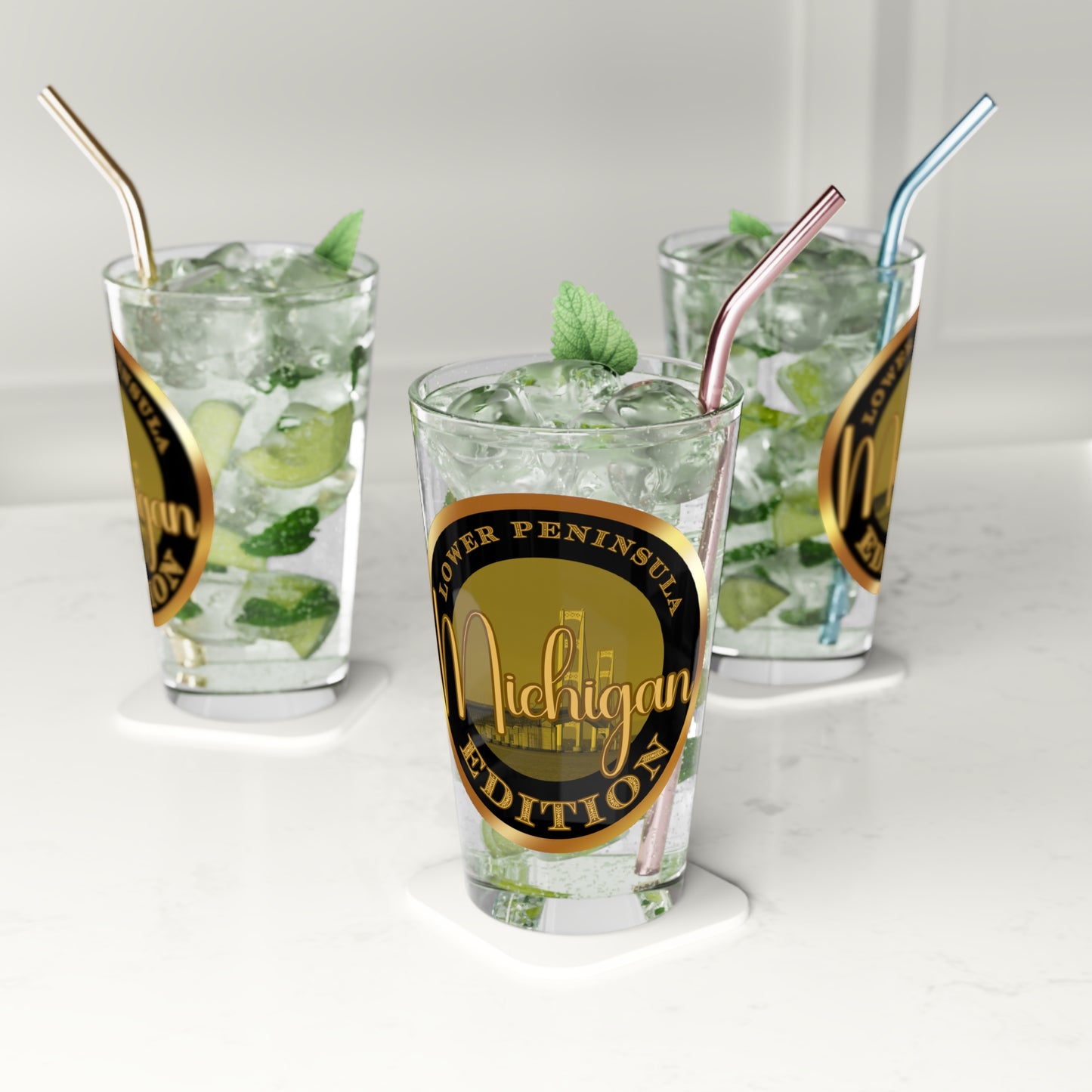 Lower Peninsula Pint Glass, 16oz