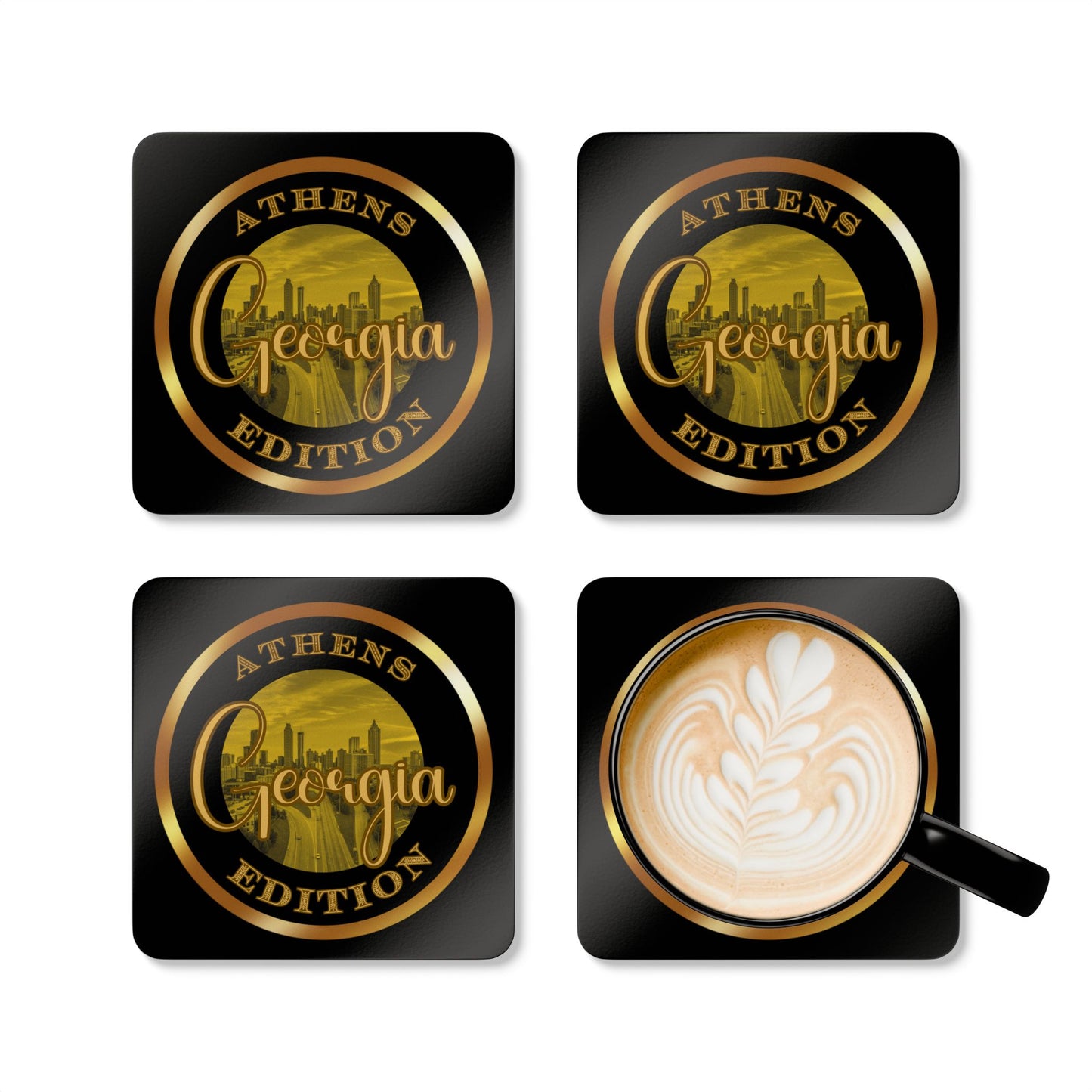 Athens Corkwood Coaster Set