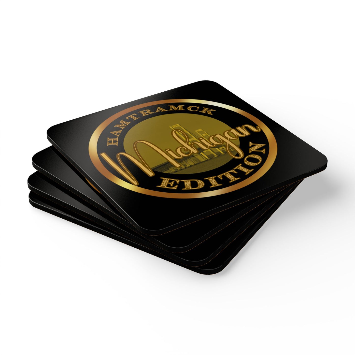 Hamtramck Corkwood Coaster Set