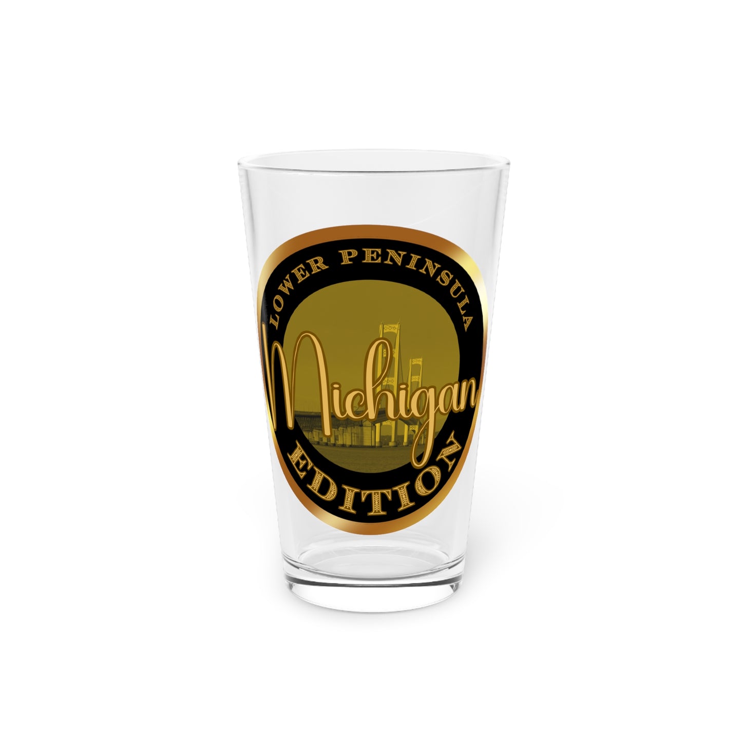 Lower Peninsula Pint Glass, 16oz