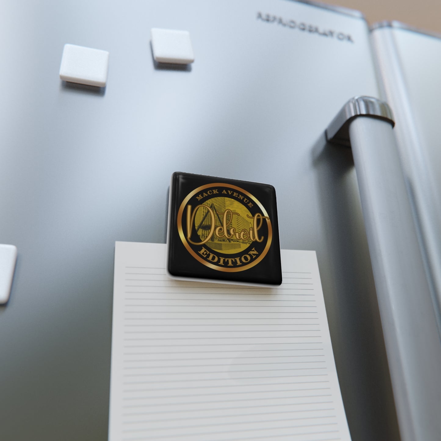 Mack Avenue Porcelain Magnet, Square