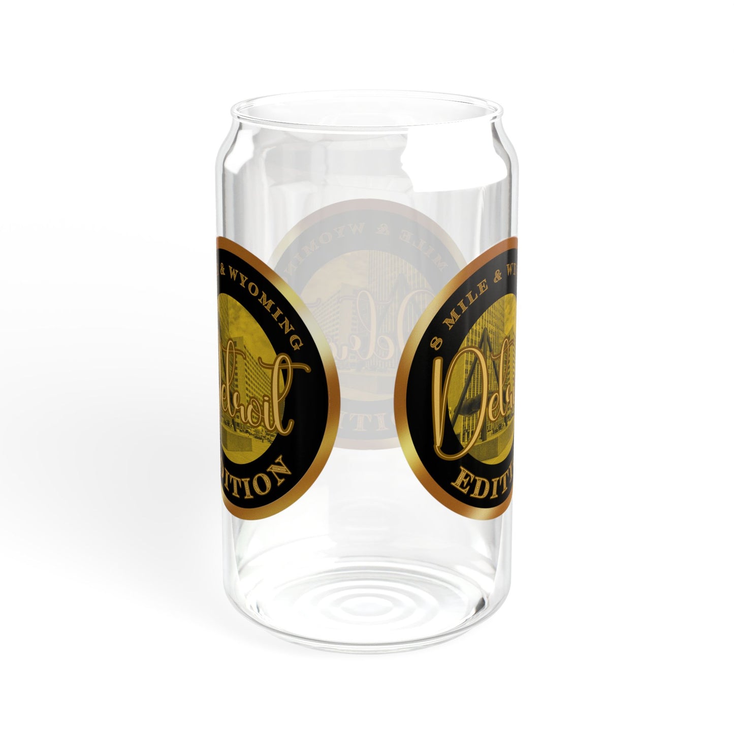8 Mile & Wyoming Sipper Glass, 16oz