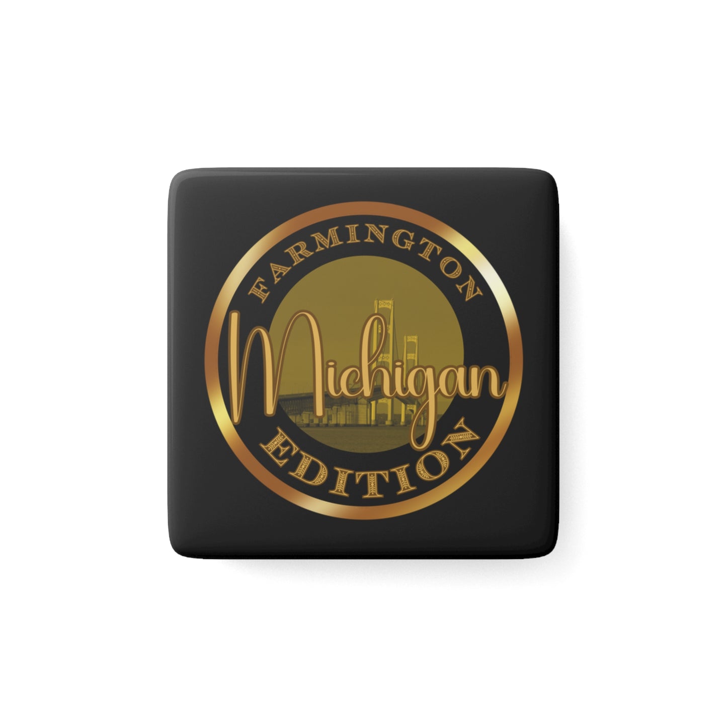 Farmington Porcelain Magnet, Square