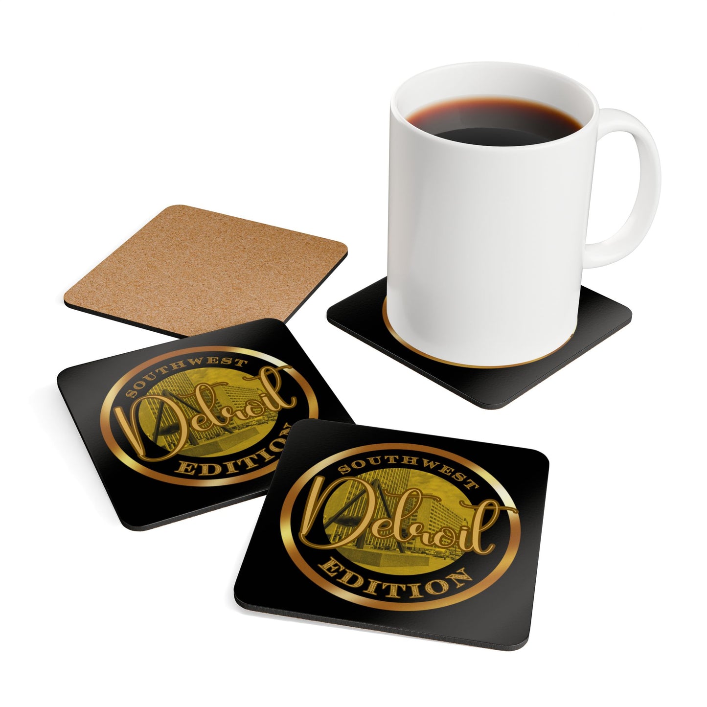 Southwest Corkwood Coaster Set