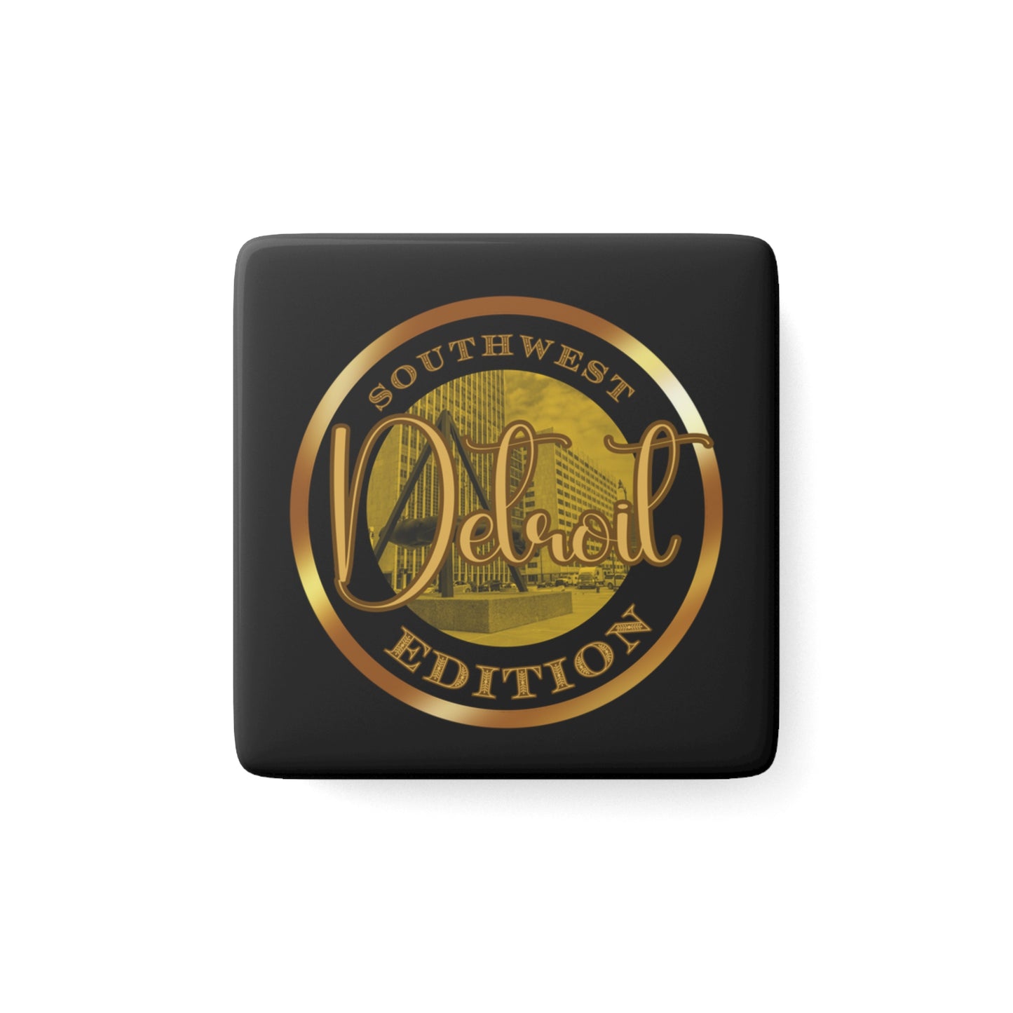 Southwest Porcelain Magnet, Square