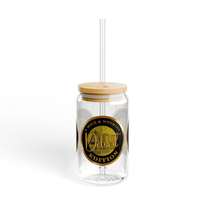 8 Mile & Wyoming Sipper Glass, 16oz
