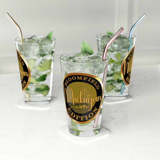 Bloomfield Pint Glass, 16oz