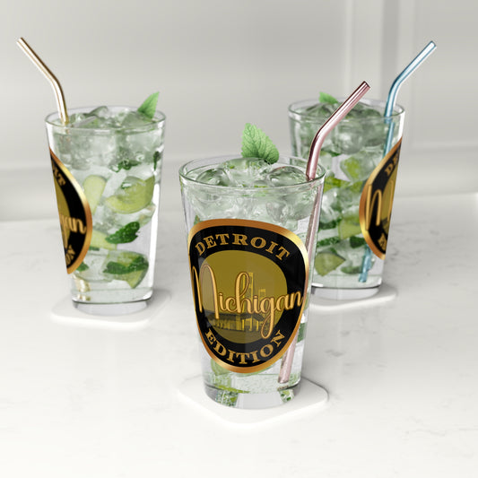 Detroit Pint Glass, 16oz