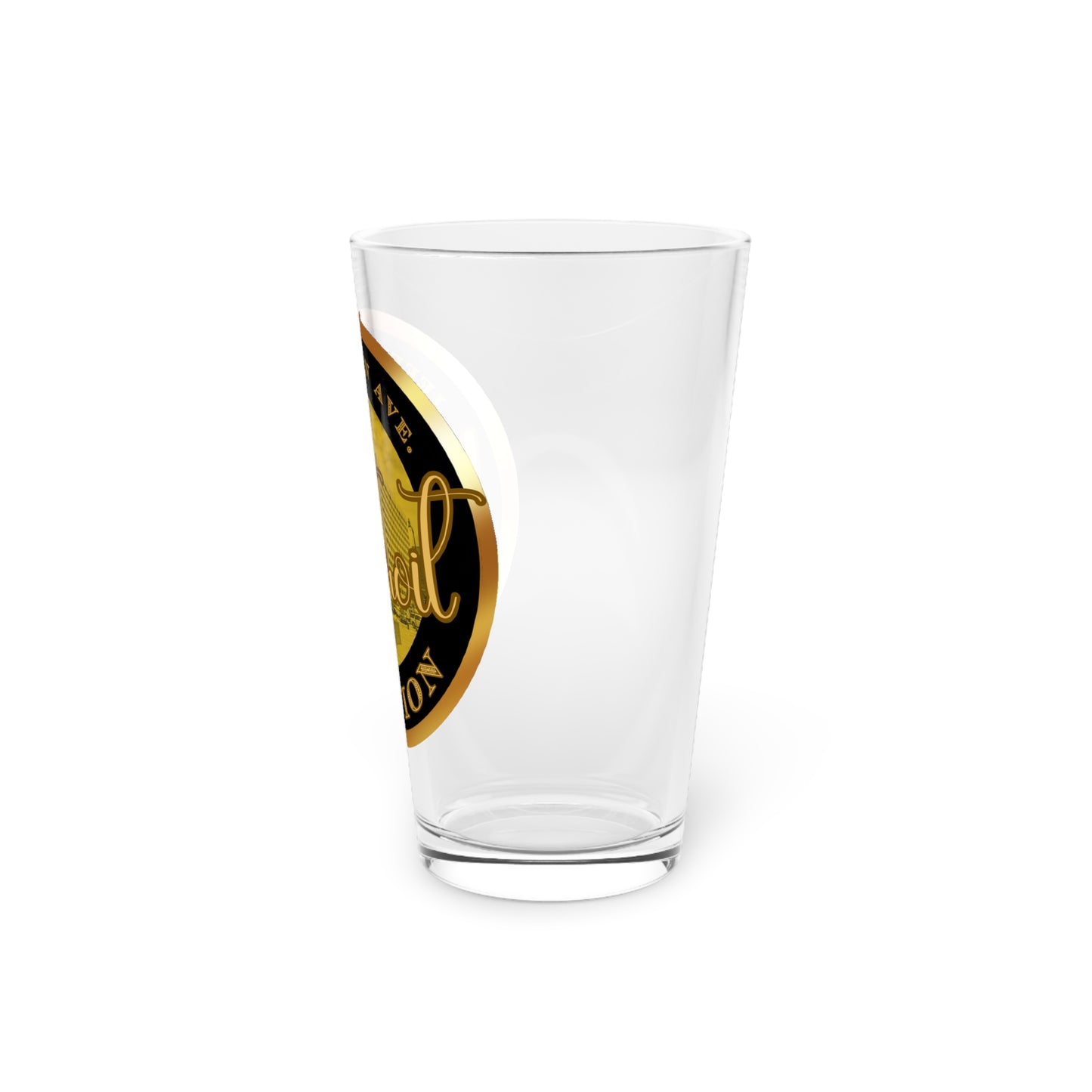 Jefferson Avenue Pint Glass, 16oz