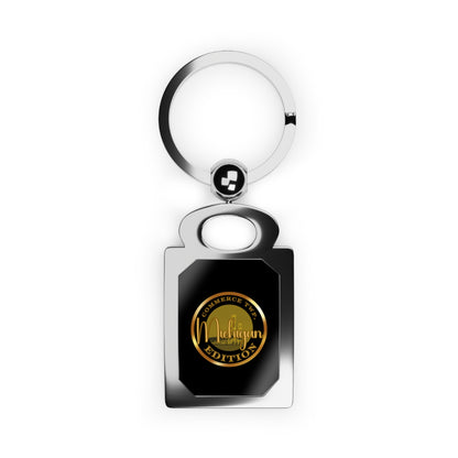 Commerce Rectangle Photo Keyring