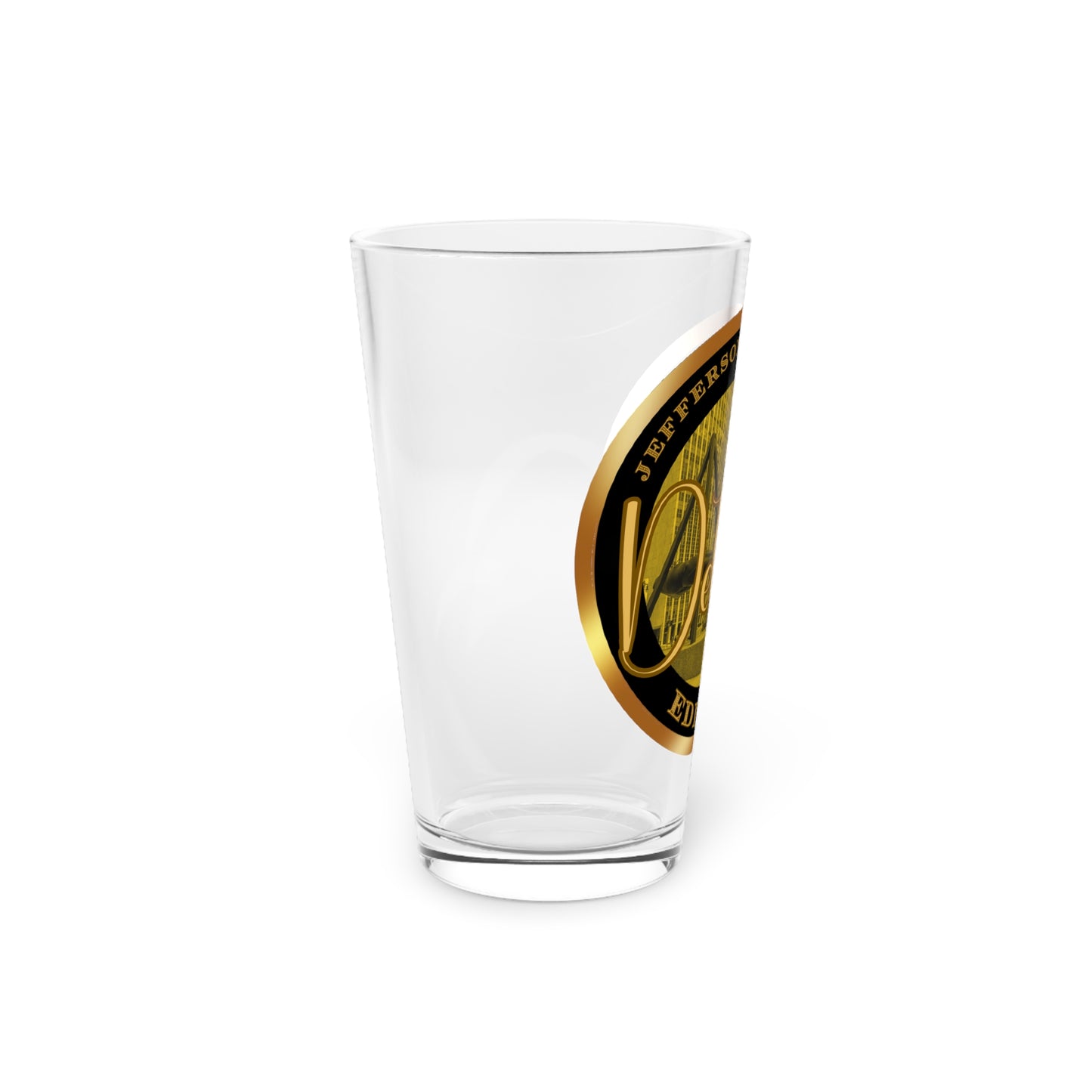 Jefferson Chalmers Pint Glass, 16oz