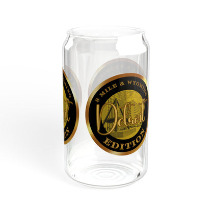 8 Mile & Wyoming Sipper Glass, 16oz