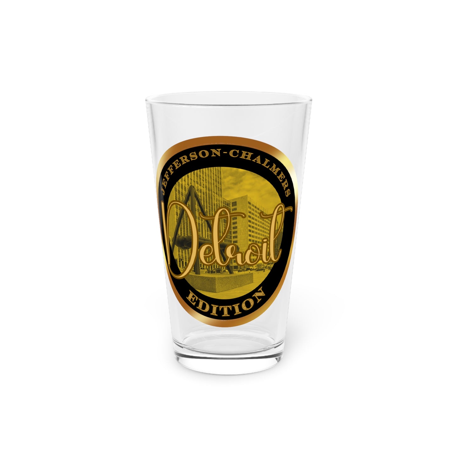 Jefferson Chalmers Pint Glass, 16oz
