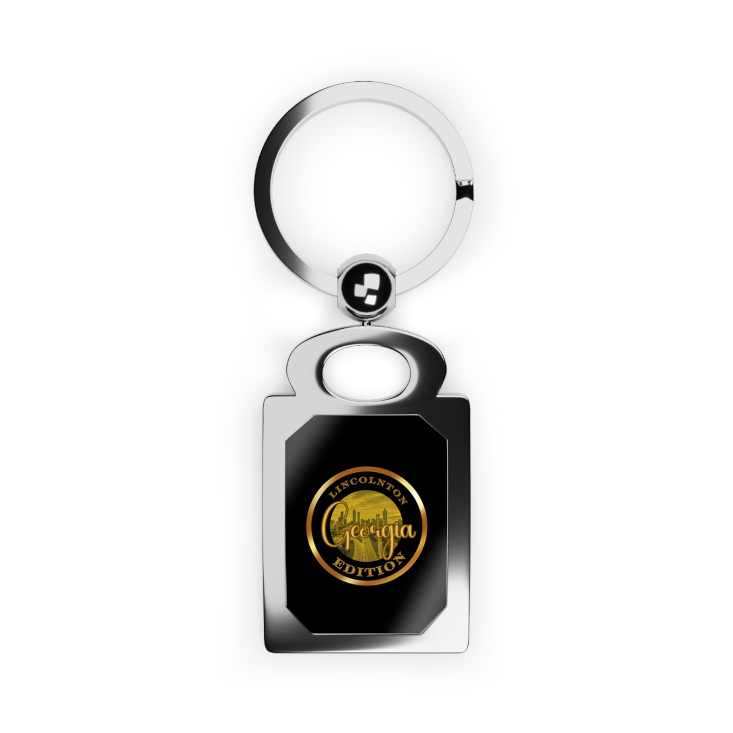 Lincolnton Rectangle Photo Keyring