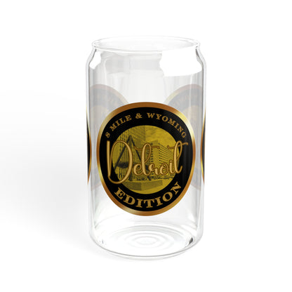 8 Mile & Wyoming Sipper Glass, 16oz