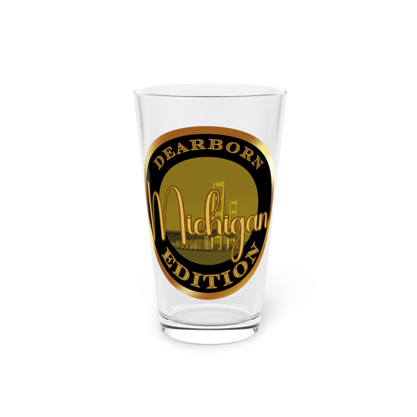 Dearborn Pint Glass, 16oz
