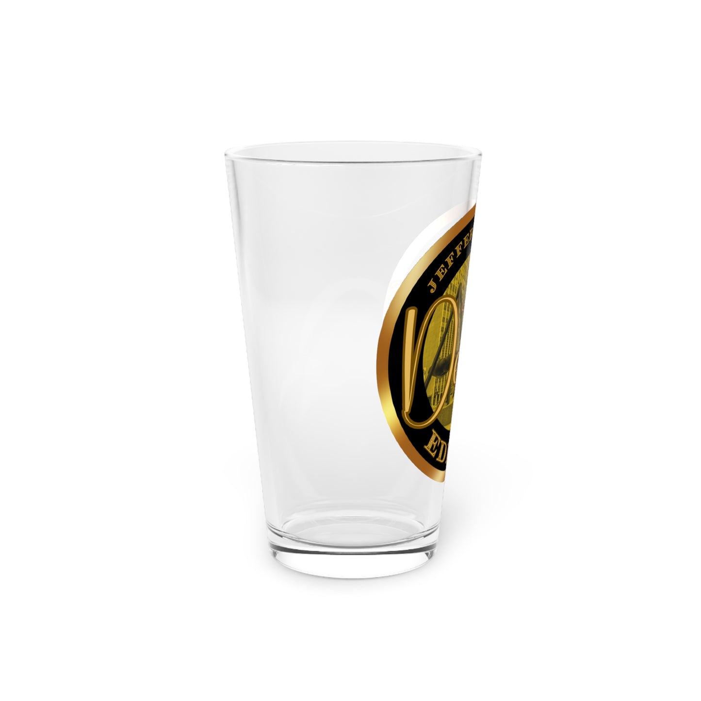 Jefferson Avenue Pint Glass, 16oz